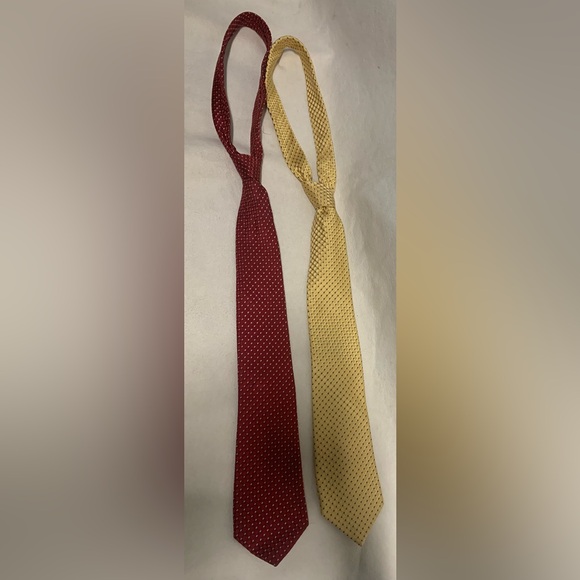 Classic Red and Yellow Patterned Ties - Picture 2 of 16